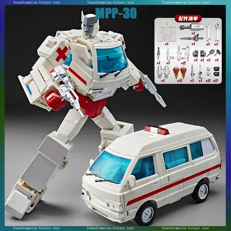 

Игрушки-трансформеры MP Series MPP30 Ambulance G1 Анимационный автомобиль Робот KO Edition Фигурка Модель Коллекция Игрушка в подарок
