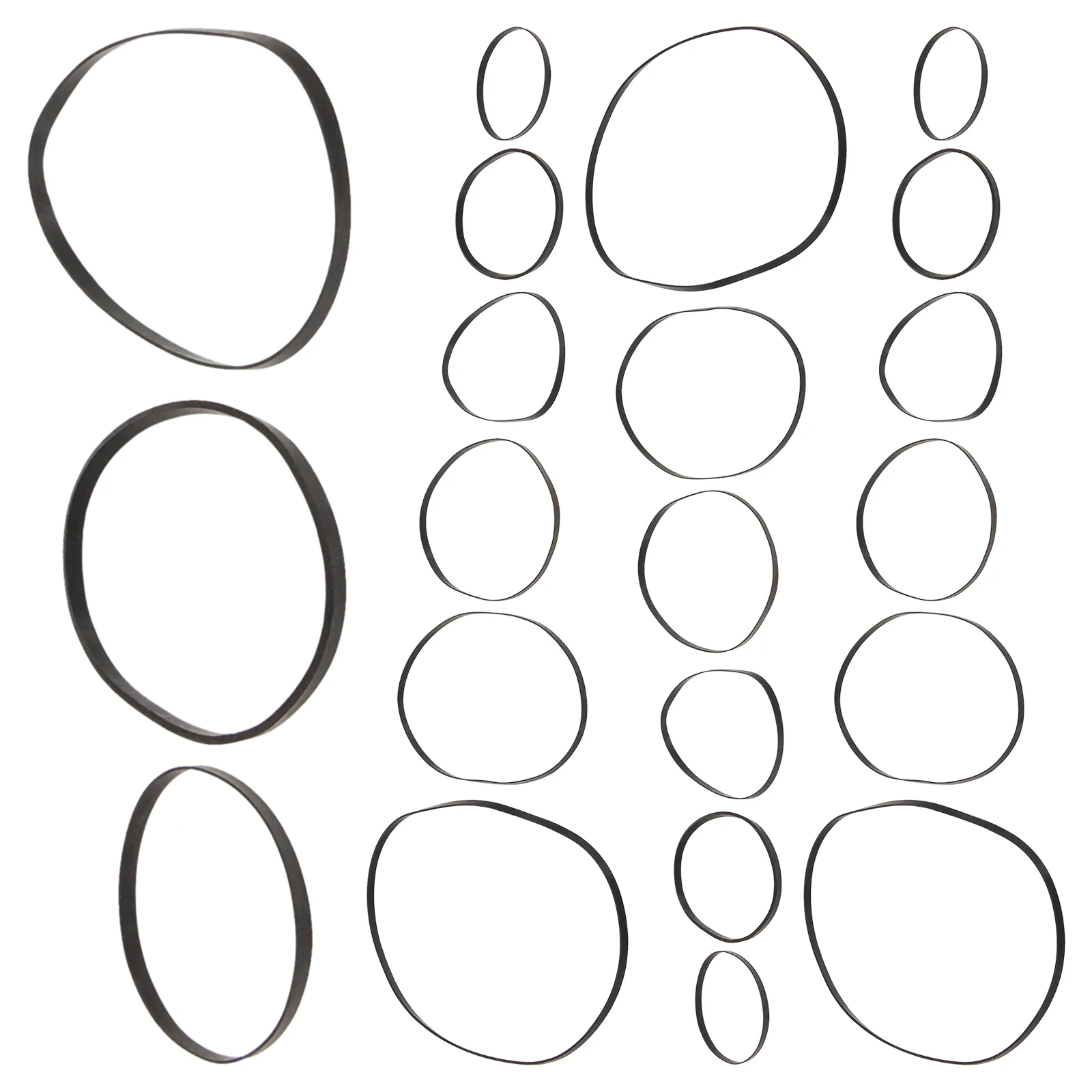 

50pcs Recorder Maintenance Flat Belts For Tape Recorder Dvd Drive Repeater Radio Replacement Rubber Belt Durable Smooth