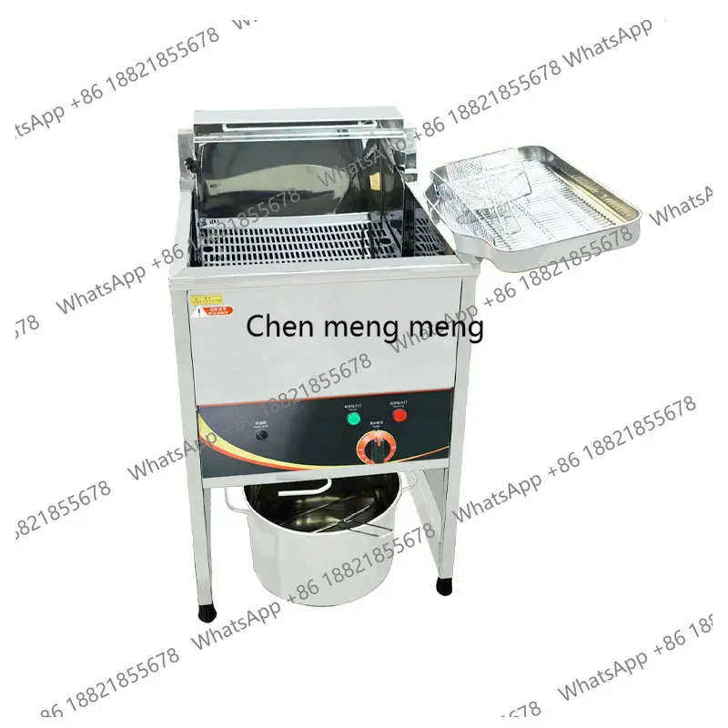 

Commercial electric fryer single and double cylinder fryer French fries skewer equipment large capacity furnace