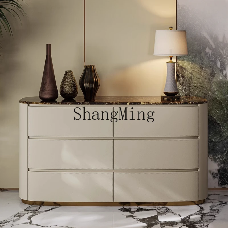 

CLluxury six buckets dining side fashion high-end living room bedroom TV storage storage cabinet
