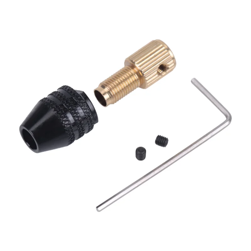 Bor Mini Chuck Mandril Cartridge pengukir, Collet Chuck batang Motor listrik penjepit perlengkapan 0.5-3.2mm Chuck perubahan cepat