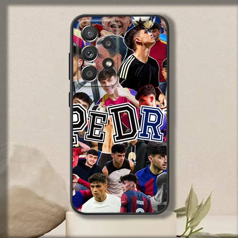 Football P-Pedris No 8 Phone Case For Samsung S 25,24,23,22,30,21,10,9,Ultra,Plus,Lite,FE,4,5 G Soft Black Case - Image 6