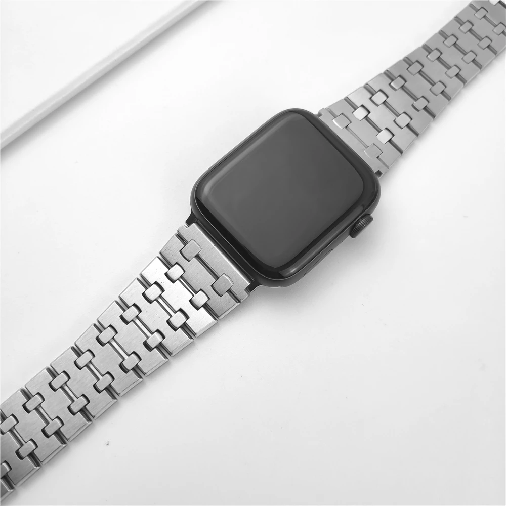 For apple watch ultra 2 49mm band 8 9 45mm 44mm serie 7 6 se 5 4 41mm 40mm iwatch 3 apple watch 42mm stainless steel bracelet