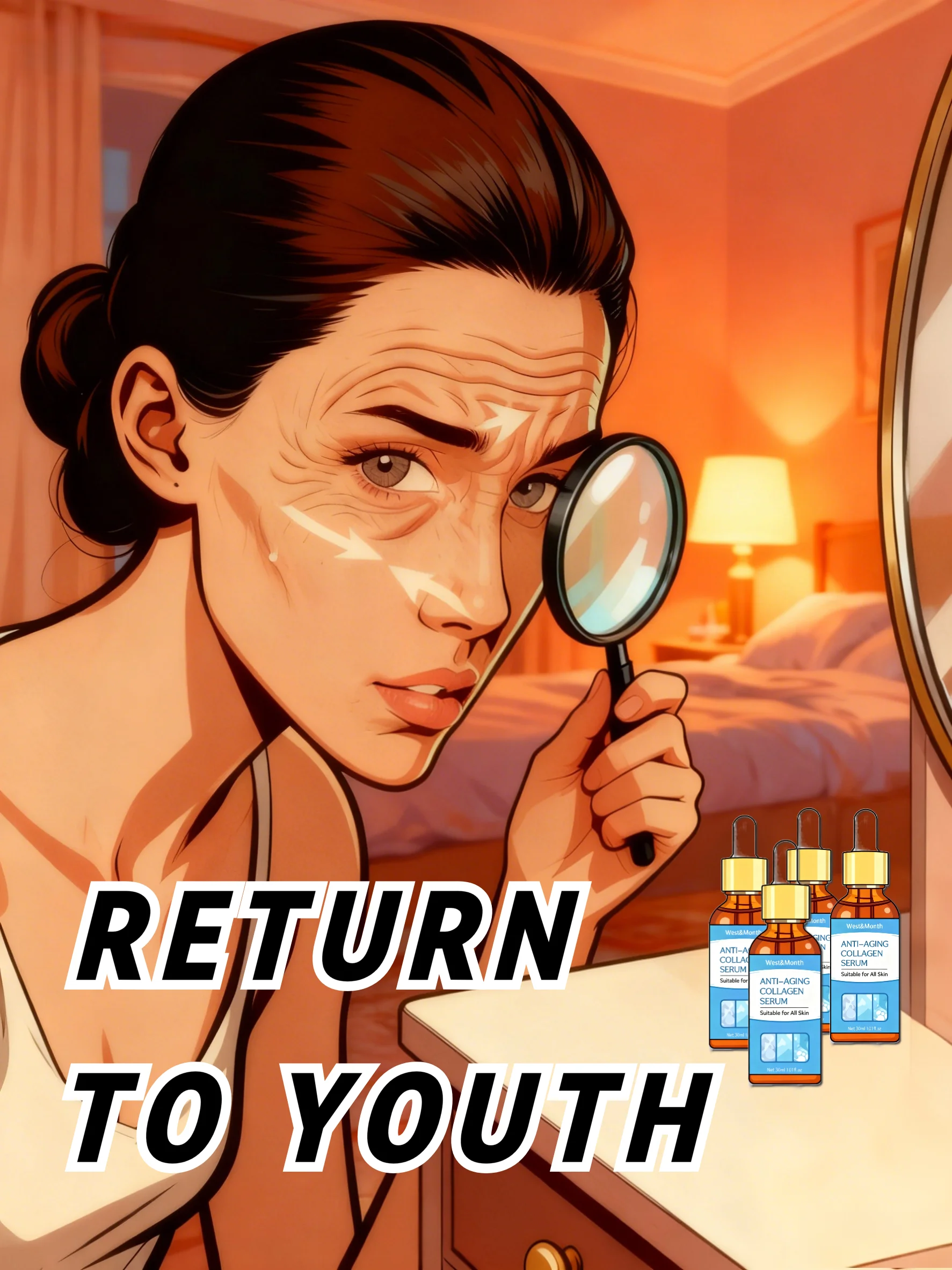 التجاعيد تختفي 99% أدوات العناية بالوجه الأصغر سناً #1