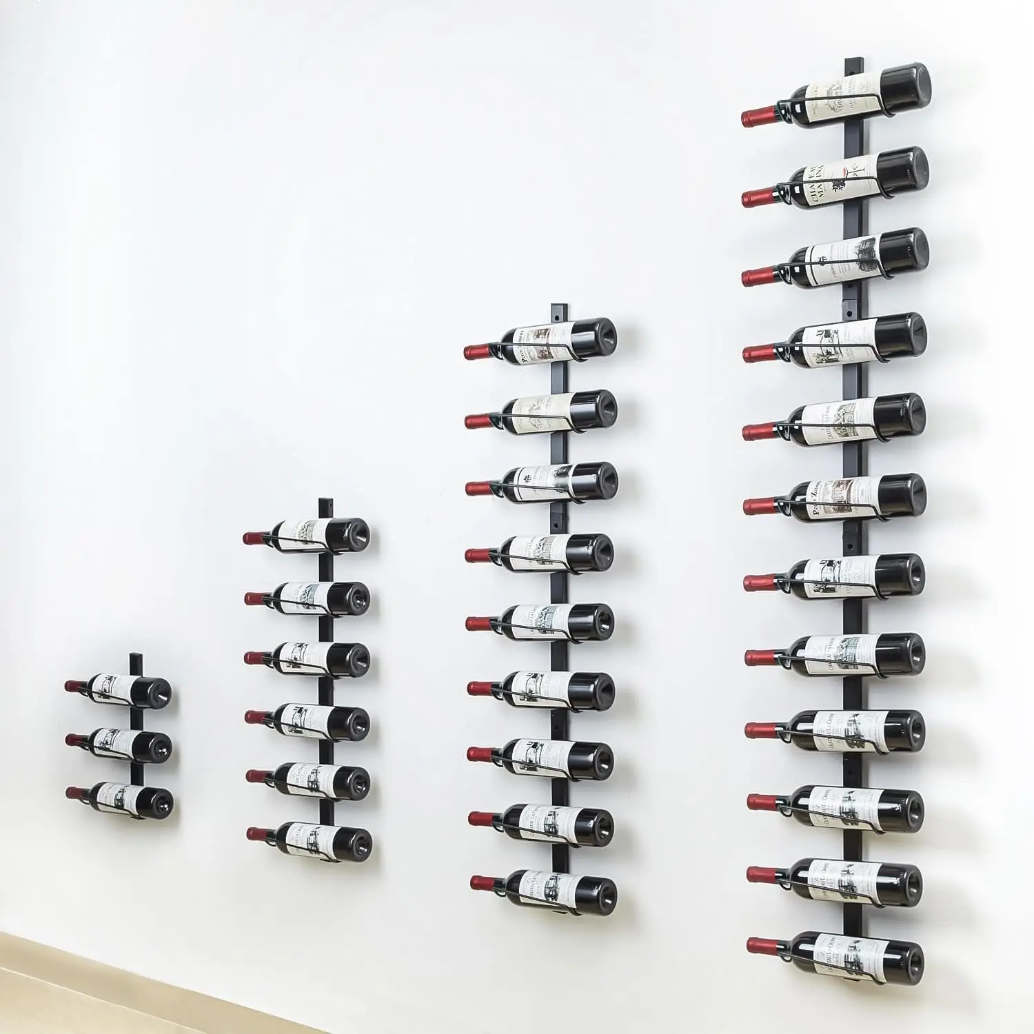 

Wall-Mounted Wine Rack for 12 Bottles, Detachable DIY Storage Organizer for Kitchen or Gift