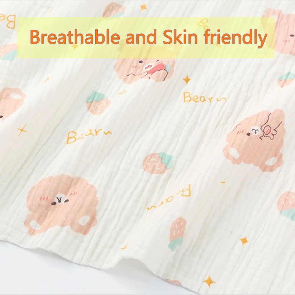 Purified Cotton Double-layer Crepe Fabric For Sewing Newborn Baby Clothing Bed Sheet Stuff Throw Blanket Women Skirts Materials