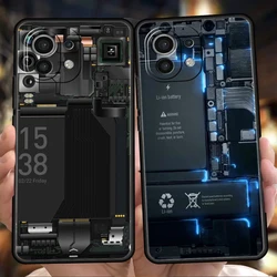 Inside Circuit Board Phone Case for Xiaomi Mi 14 13 12 11 Ultra 13T 12T Poco C51 F3 F4 F5 X3 X4 NFC M3 Pro Lite 5G Silicon Cover