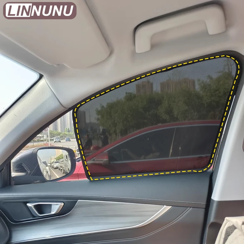 LINNUNU For Chery Tiggo 8 Pro Max 2025 Car Sunshade Side Window Magnetic Mesh Curtain Summer Sun Shade UV Protection Accessories