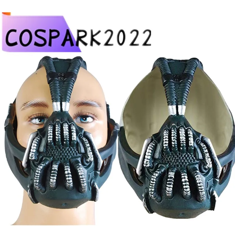 

Men Bane Mask Super Villain Cosplay Latex Full Face Masks Helmet Masquerade Halloween Party Costume Accessories Props Headwear