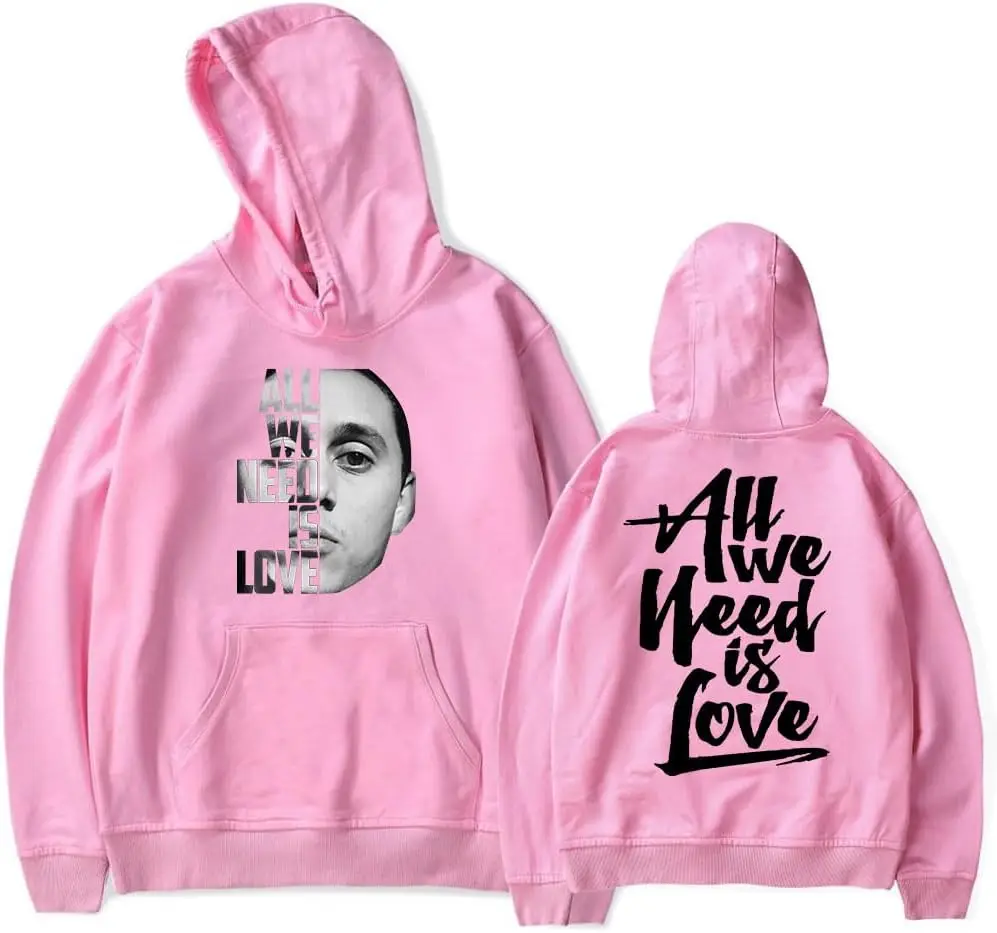 Canserbero Hoodies All We Need Is Love Merch Autumn Winter Women Men Pullover Hooded Tops Fashion Casual Rapper Sweatshirts