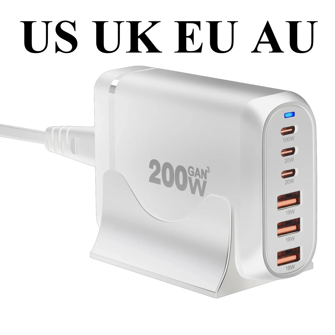 200w-gan-pd-charger-120w-multi-port-fast-charging-desktop-charger-for-iphone-samsung-xiaomi-phones-tablets-laptops
