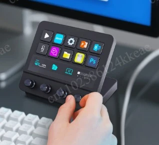 Desktop Control Center Hub N4 Keyboard 10-Key Four-Way Touch Bar Interface, with Dual USB-C and USB Ports