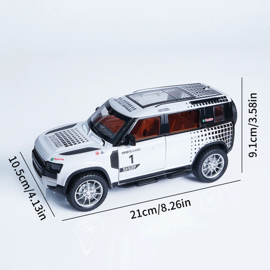 

1:22 модель автомобиля из сплава Land Rover Pullback, Коллекционная игрушечная машина для взрослых