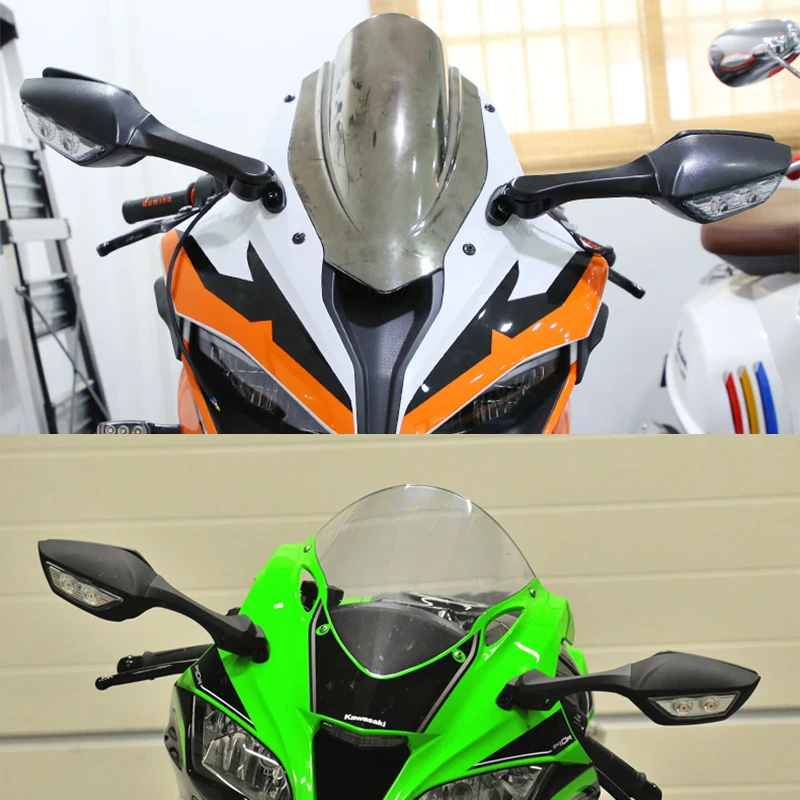 

Motorcycle Rearview Mirrors Side Mirror With LED Turn Signal Light For Suzuki GSXR600 GSXR750 06-15 GSXR1000 2001-15 K5 K6 K7 K8