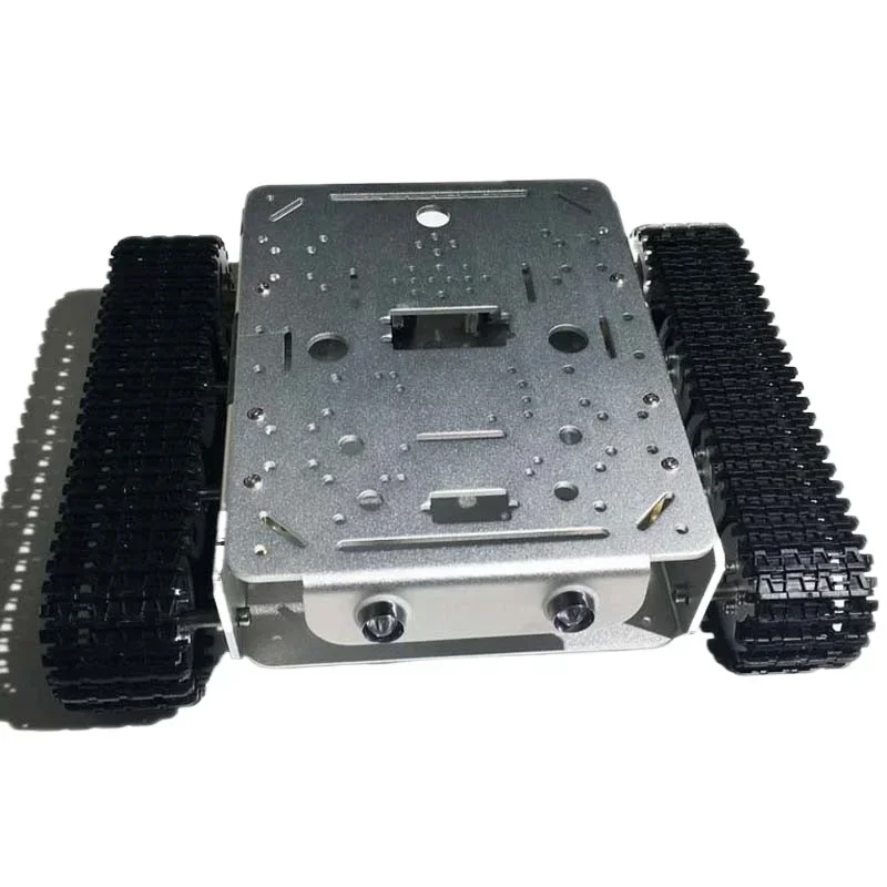 Chassi de Carro de Esteira de Camada Dupla TD200 em Metal para Robô de Controle Remoto Inteligente DIY
