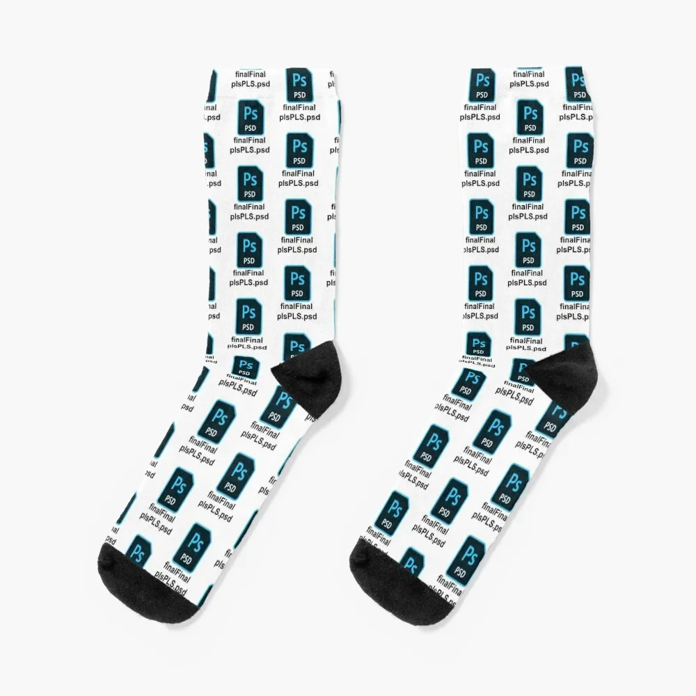 

Photoshop file sticker Socks Heating sock cotton aesthetic Man Socks Women's