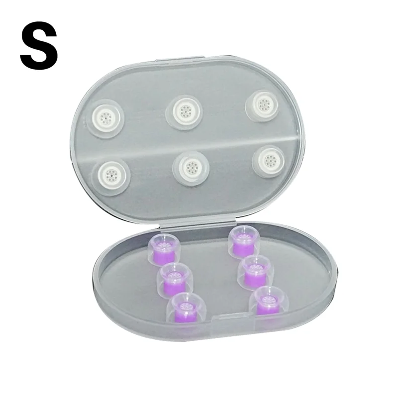 ABKN-이어 실리콘 교체형 이어팁 3쌍 유선 헤드폰 액세서리용 부드럽고 편안함