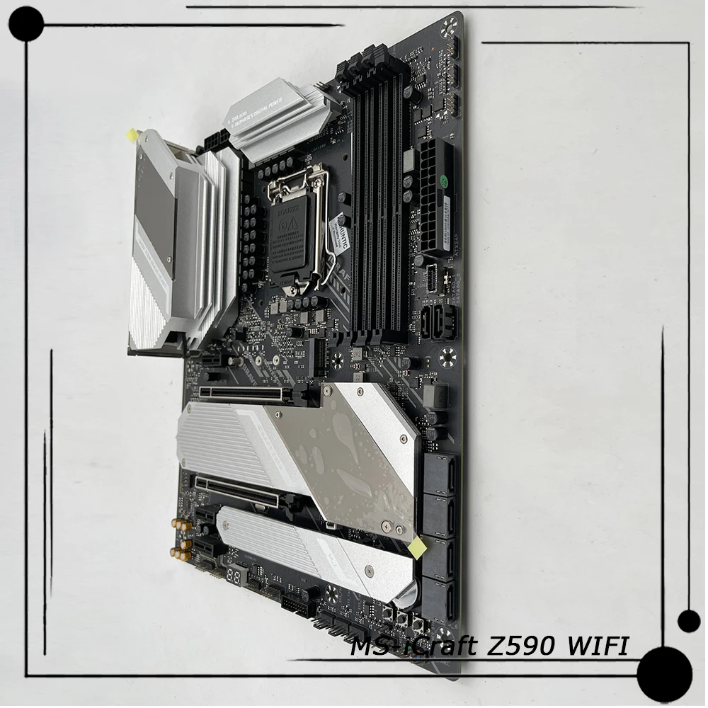 

MS-iCraft Z590 WIFI For MAXSUN Desktop Computer ATX Motherboard Z590 Support 10/11th generation Core LGA1200 Perfect Test