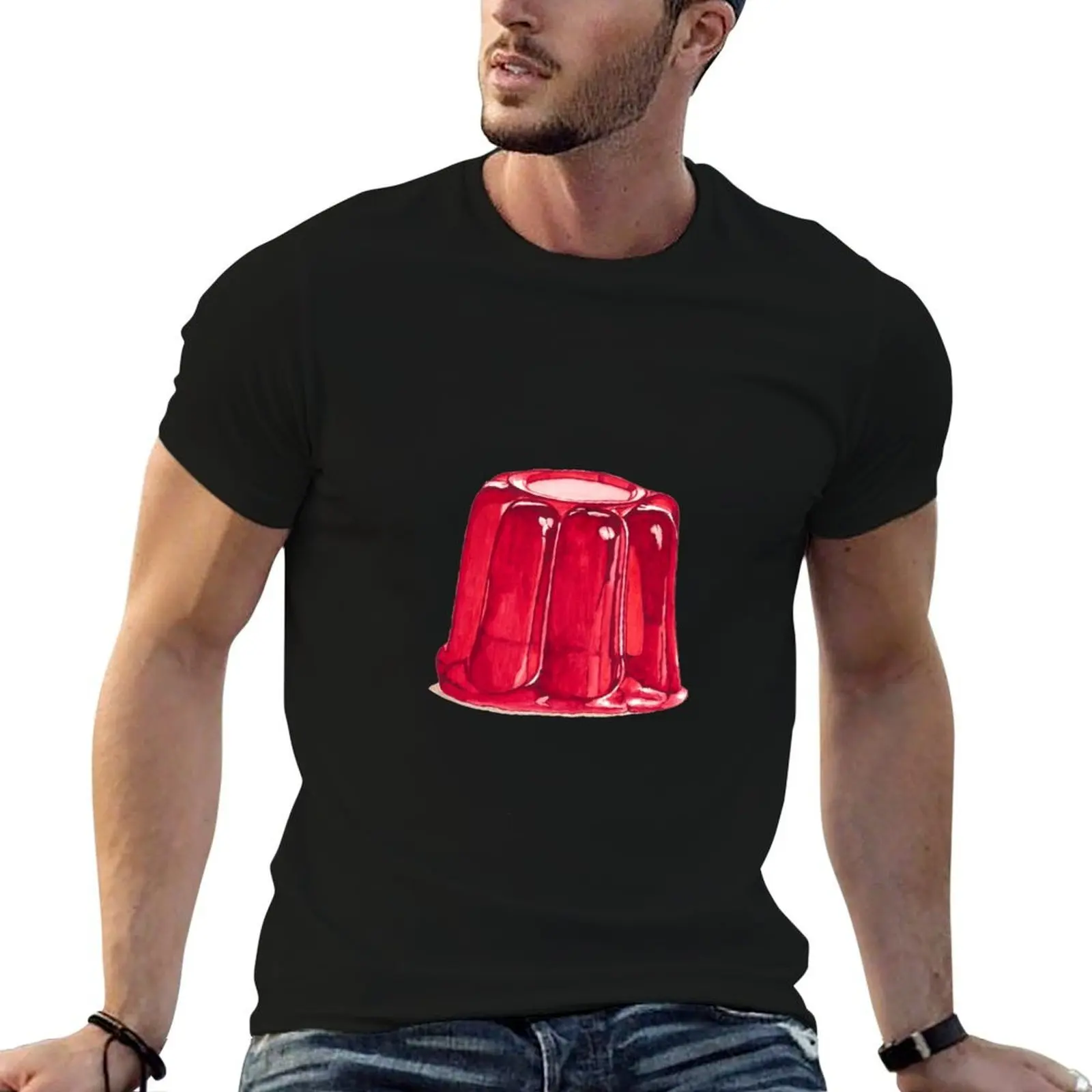Jelly on a plate T-Shirt funny meme t-shirts cotton graphic tees mens t shirts top quality