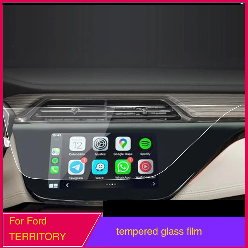 Car Navigation Display High DefinitionTempered Glass Screen Protector Auto Interior Car Accessories For Ford Territory 2020