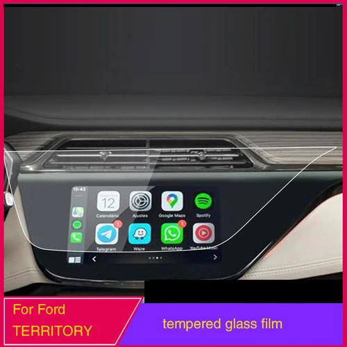 Pantalla de navegación para coche, Protector de pantalla de vidrio templado de alta definición, accesorios interiores para Ford Territory 2020