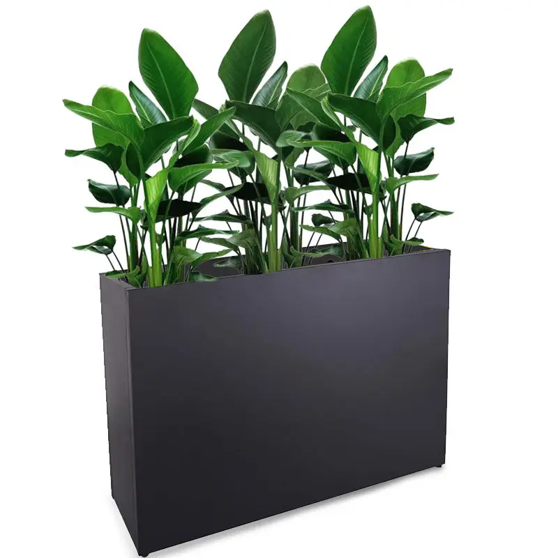 Hot Sale Garden Decoration Aluminum Home Furnishing Large Flower Pot Square Flower Pot Metal Aluminum Garden Flower Pot