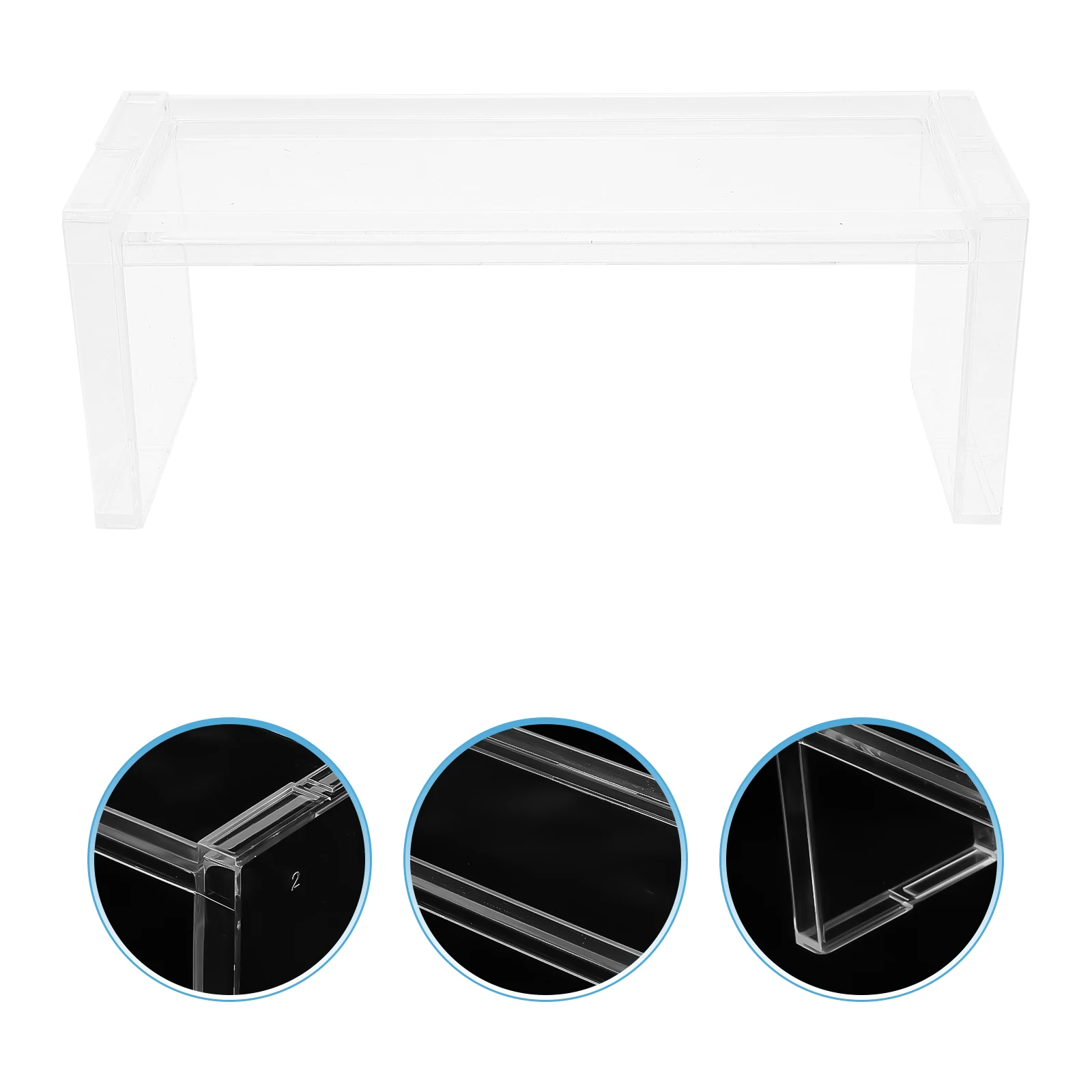 

1 set Transparent Display Rack Clear Storage Stand Household Holder Desktop Organizing Shelf For Jewelry