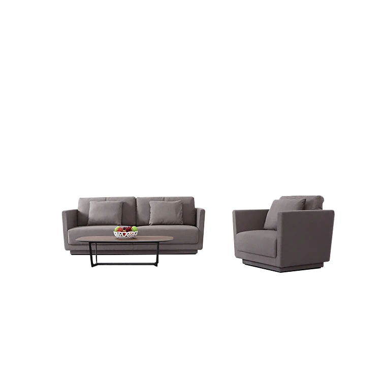 Customizable Simple Living Room Furniture Set Single Sofa Book Chair Wood Legs Factory Direct Sales for Apartment Mall Fabric