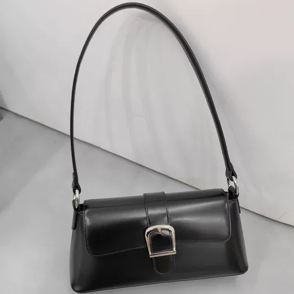 

Genuine Leather Women's Bag 2026 New Sle Underarm Single oulder Small Square Bag Casual Briti Sle Youth Faion
