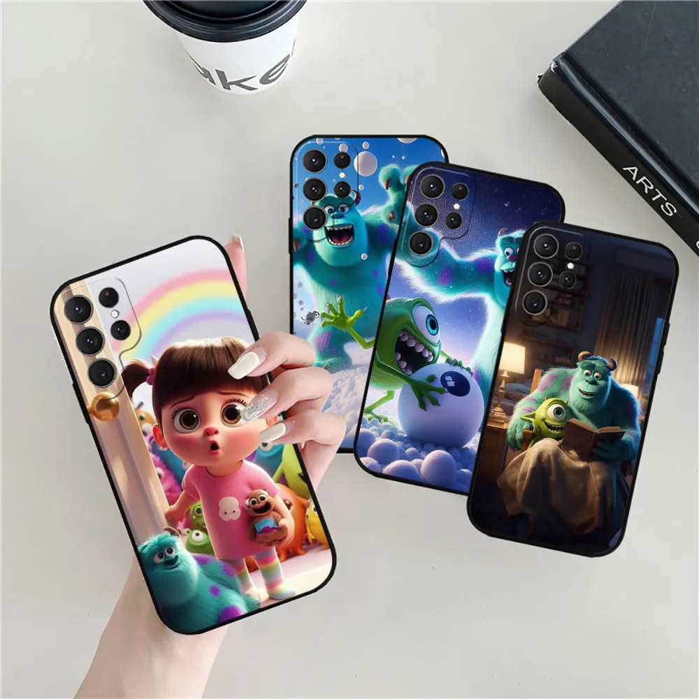 

Disney Monsters Inc Phone Case For Samsung Galaxy S25 S24 S23 S22 S21 S20 Ultra S10 Plus Fe S25 Ultra Black Soft Silicone Cover