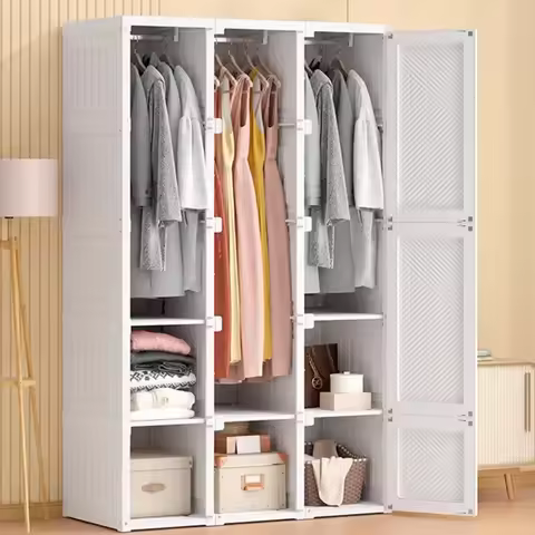 Storage Organizer Closet Bedroom Cube Clothes Free Shipping Cupboard Partitions Wardrobe Portable Guarda Roupa Home Furniture