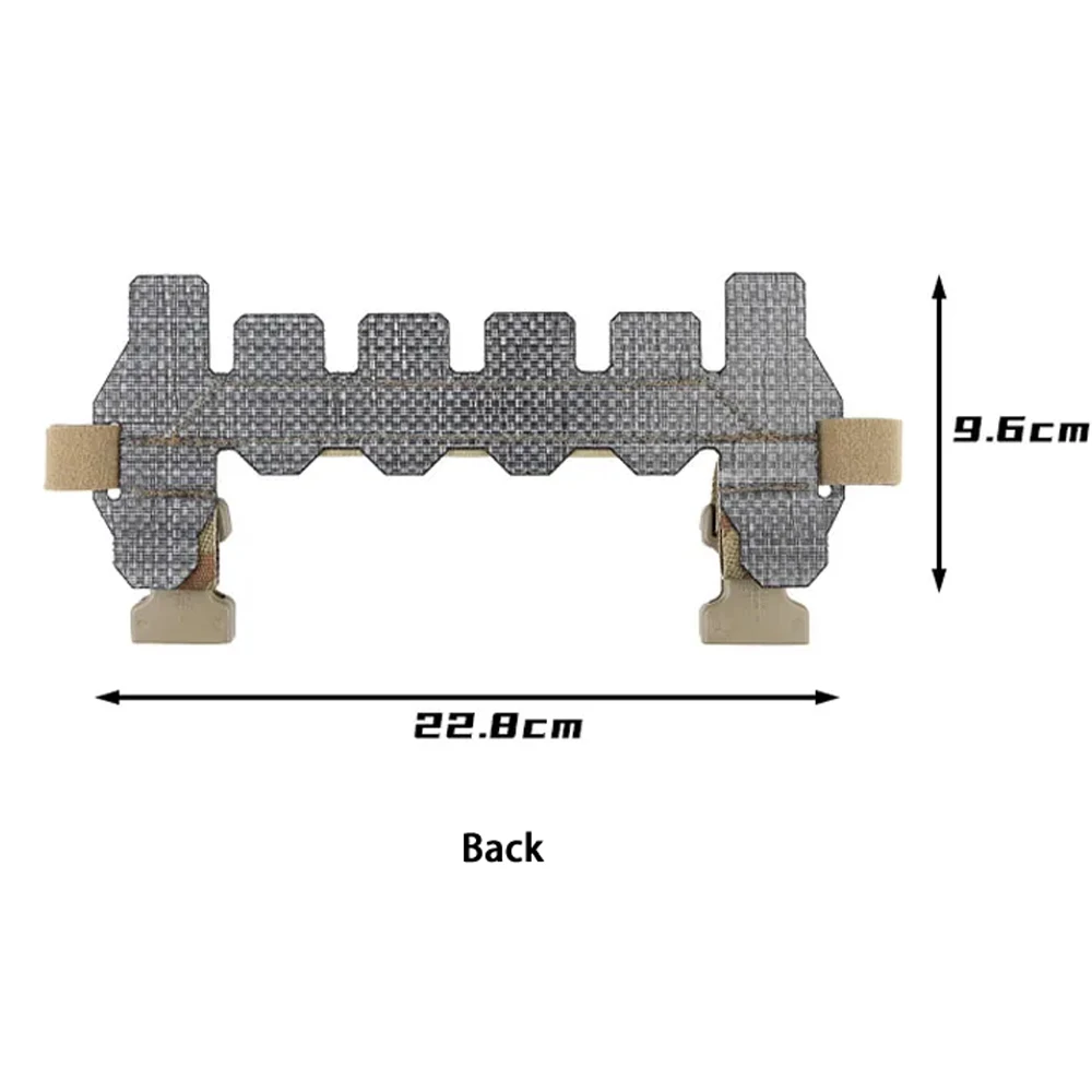 Outdoor Vest Chest Conversion Board Molle Extended Adapter Plate for CP SPC Outdoor Vest  Imported Composite Material