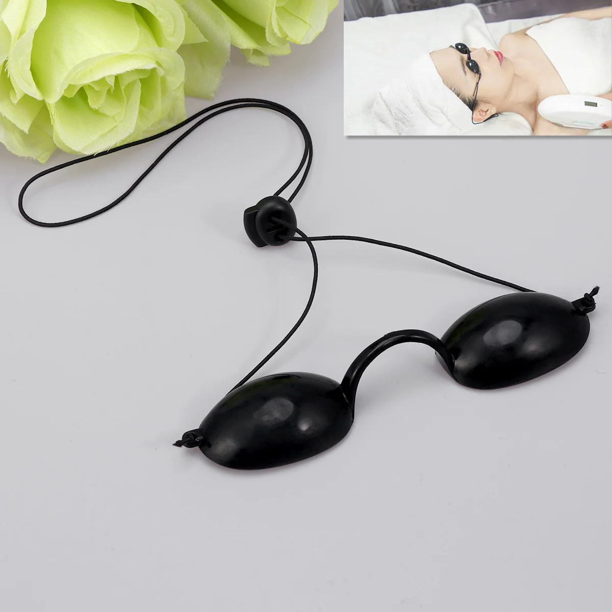 Opaque Eye Shield for Adults Uv Protection Tanning Goggles Block Uva Uv-B Rays Flexible Fit for Outdoor Indoor Use Travel