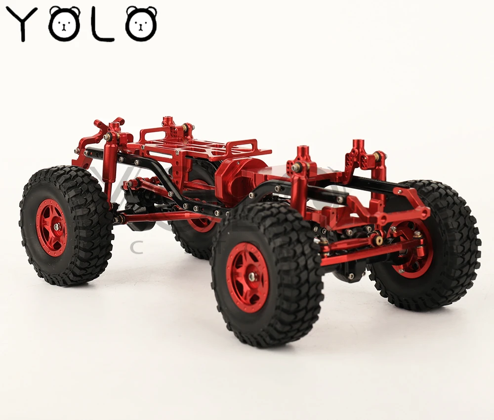 

Axial SCX24 AXI00002 Wrangler Mini Model Car 1/24 RC Remote Control Climbing Car Off-road Car Metal Frame with Axles Wheel Hub