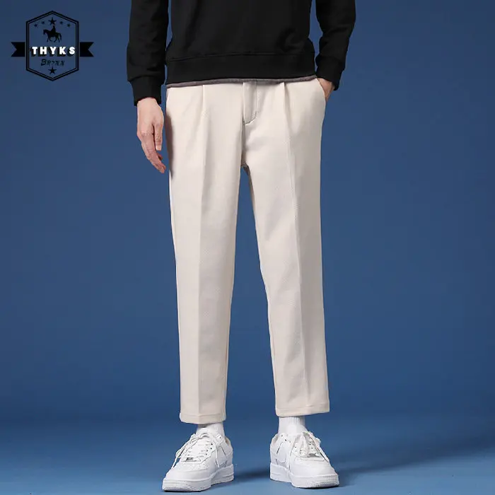 

Men's Ankle-Length Pants Korean Streetwear Sweatpant Casual Jogger Pants Cargo Long Suit Trousers Male Harajuku Fashion Overalls