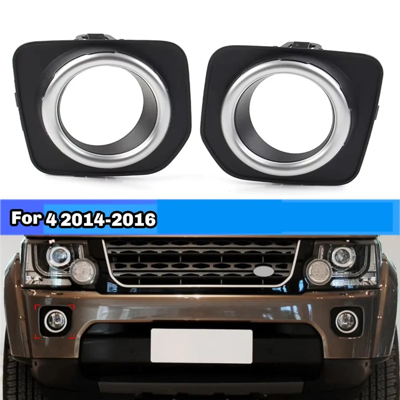 

For Land Rover LR4 Discovery 4 2014-2016 Car Front Bumper Fog Light Lamp Frame Cover LR051335 LR051337