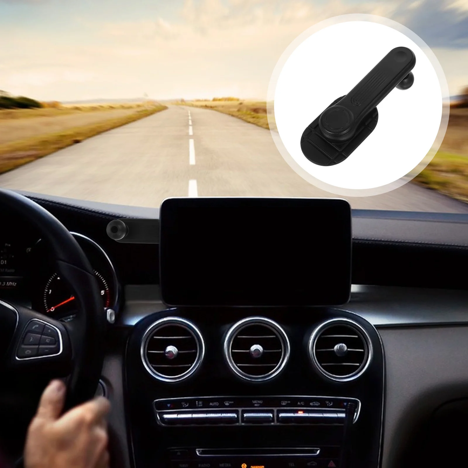 

Car Phone Holder Adhesive Stable Design Mount for Car Screen Navigation Calls Charging Vehicle Mobile Phone Holder Stand