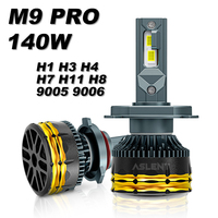 M9 PRO H4 9003 HB2 HB3 9005 HB4 9006 H1 H7 LED H3 H8 H9 H11 Car Headlight Bulbs 400% Super Bright 6000K Cool White Fog Lights