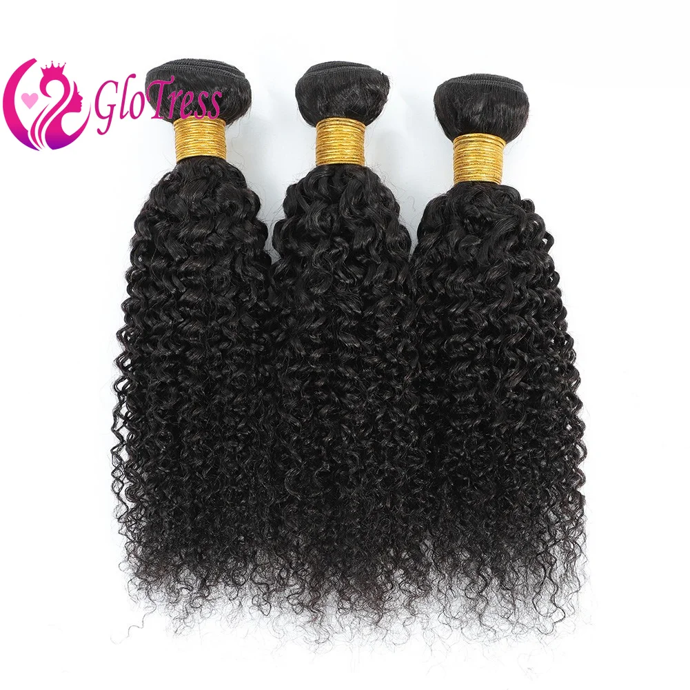 Jerry Curly Echthaarbündel für Frauen 30'' 12A 100% Unverarbeitetes Brasilianisches Jungfrauenhaar Remy Doppelschicht-Haarverlängerungen 100G/Bündel – Detail 1