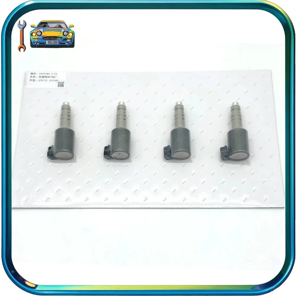 NEW JF016E JF017E RE0F10D Auto Transmission Solenoid Kit 33421NA-4-FC 4 PCS/SET For Nissan