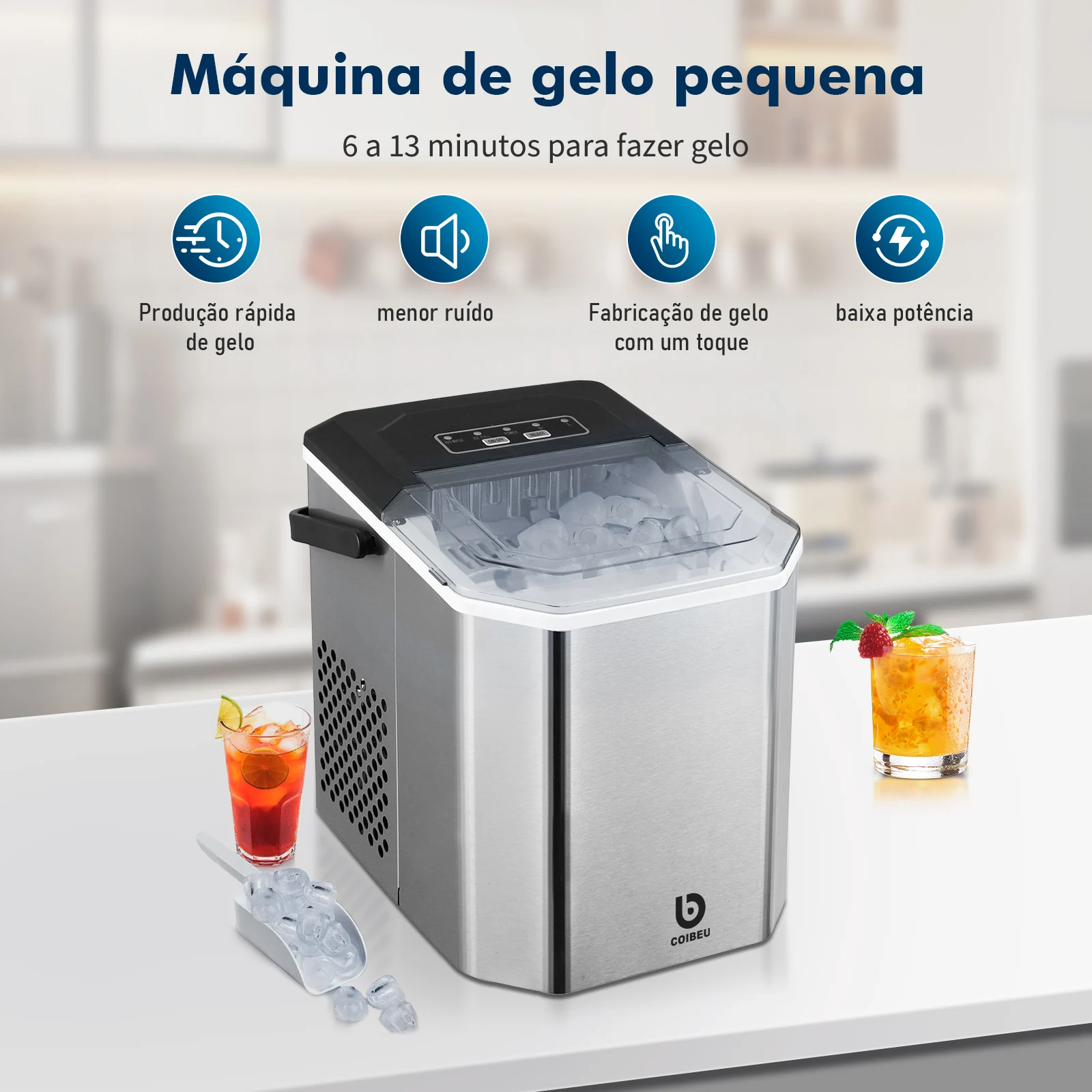 Ice Machine, Ice Machine, Ice Machine, Ice Machine, Electric Portable Ice Machine, 110V, From Brazil, 60Hz