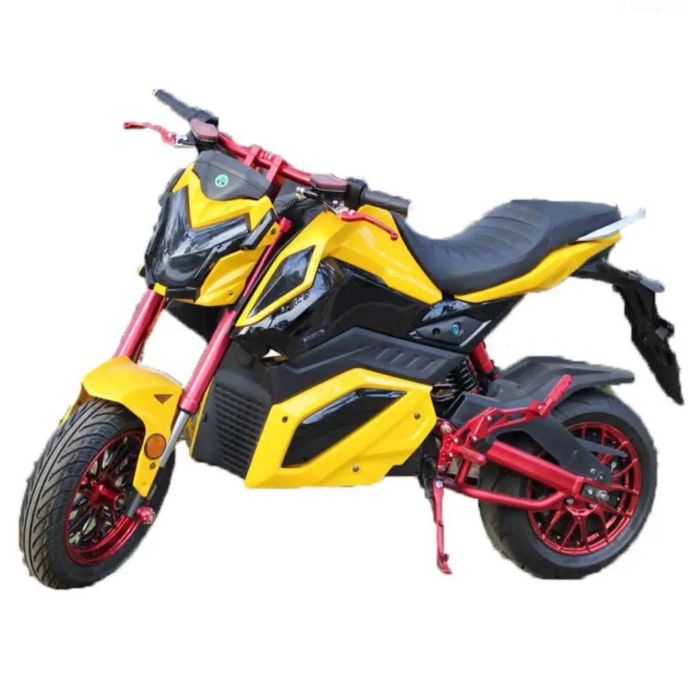 

2000W 75km/h COOL Motorroller 12 inch electric motorbike 60v 32ah range 80km electric motorcycle for adult 85kg loading capacity