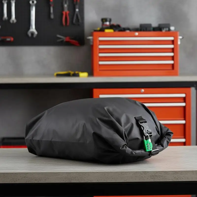Portable Travel Motorcycle Waterproof Bag With Combination Lock Anti Theft Motorbike Helmet Storage Luggage Tool 1PC