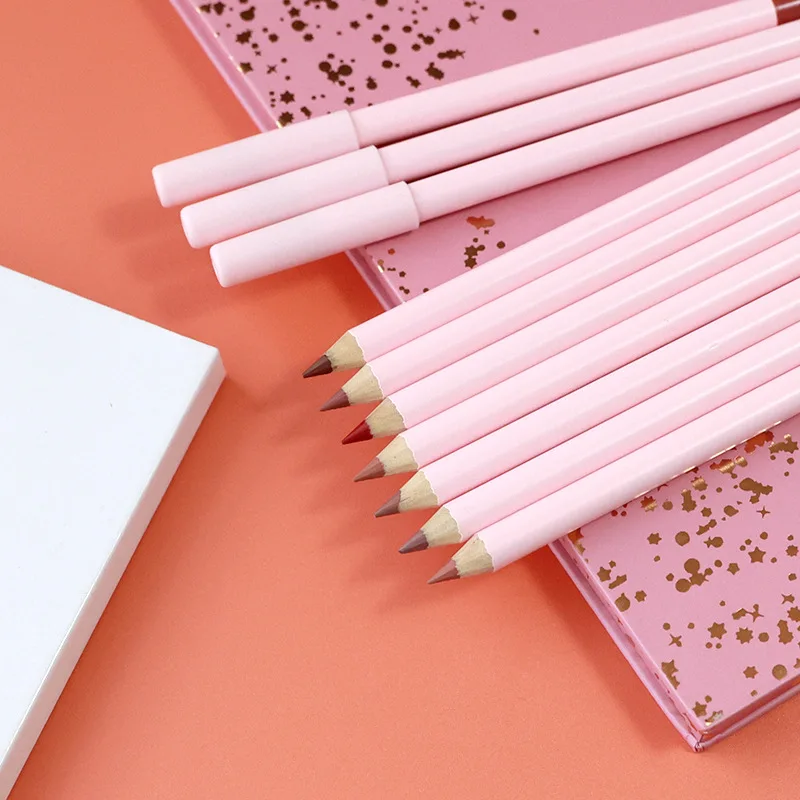 100pcs Private Label Lip Liner Pencil Wholesale Lip Makeup Lipstick Pen Waterproof Lipliner Pink Cosmetics Bulk For Business