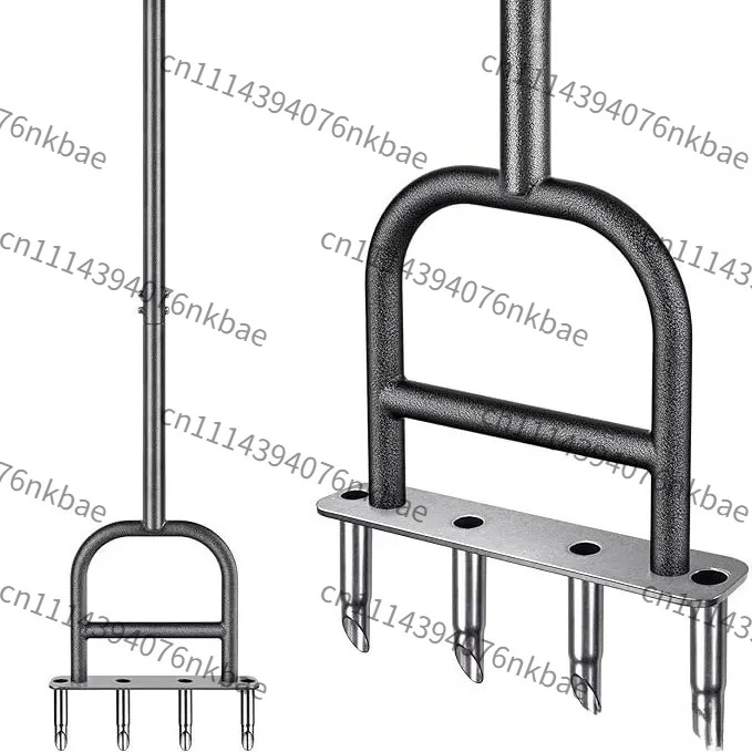 Lawn Aerator Manual Soil Loosener, Soil Turner Grass Ventilation Tool, Lawn Spike Aerator for Yard Garden Soil Aeration