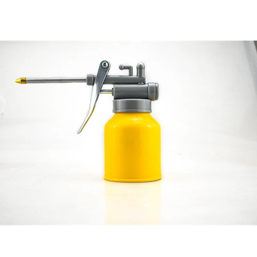 

250/400ml Oil Can High Pressure Hand Pump Oiler Lubrication Metal Gun For Lubricants Oiler With Spray Hose Car Oil Pot Bottle