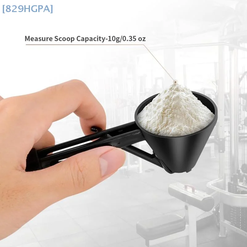 【HGPA】1Pcs Multi-Use Measuring Spoon FunnelReusable For Protein CoffeeBaby Formula Kitchen Gym Home Powder Scoop Kitchen Tools