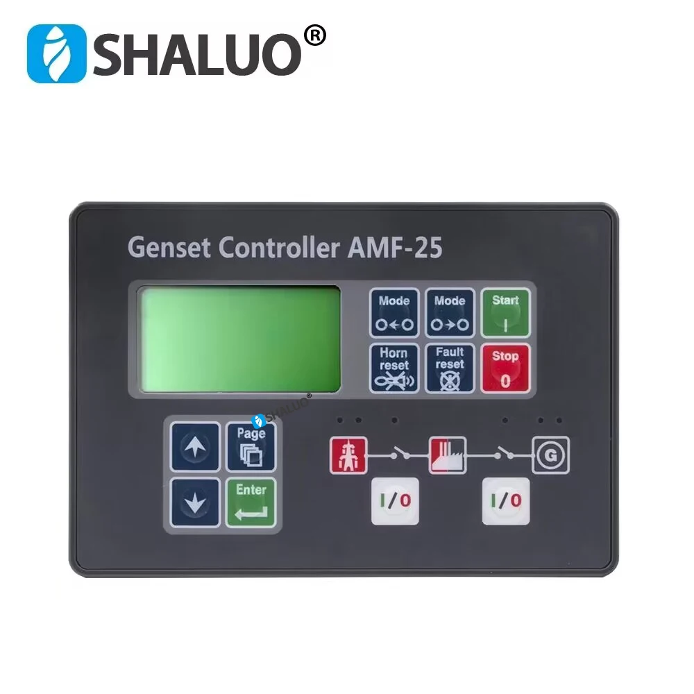 Factory Supply AMF25 AMF20 Diesel Generator Controller Auto Start Genset Control Module LCD Display Compatible With Original