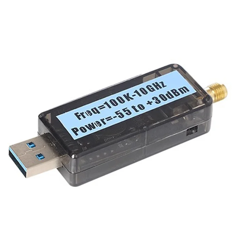 

AAAEL-USB RF Power Meter 100K-10GHZ With 0.96Inch Screen For Wireless Communication RF Power Detection Calibration