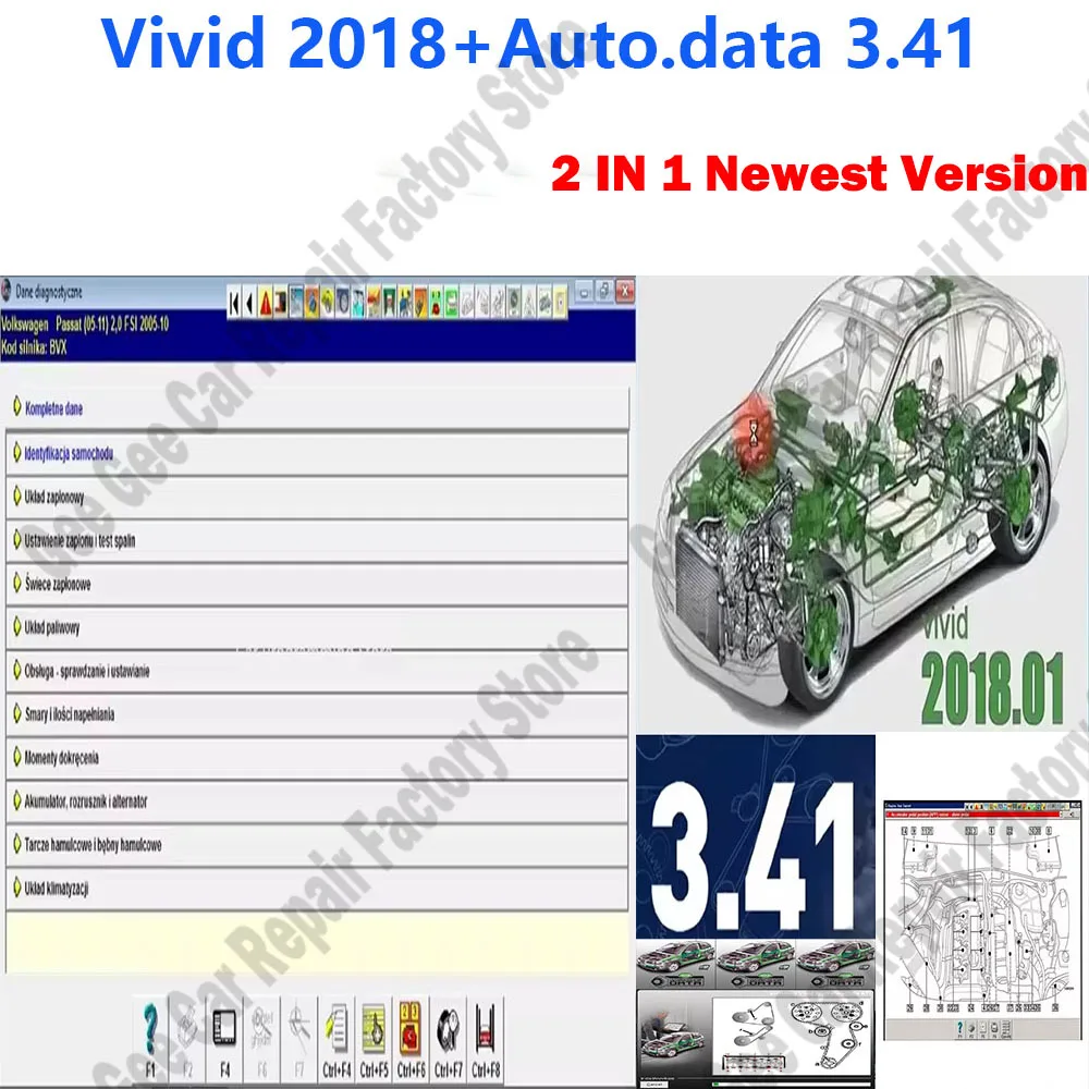 Autodata 3.41 بيانات مخطط أسلاك اللغة البولندية + ورشة عمل Vivid 2018 DATA Atris-Technik أجزاء كتالوج أدوات ملحقات السيارة #1